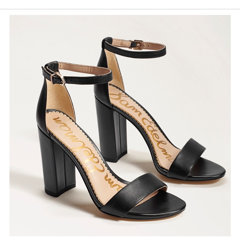 Sam Edelman Yaro heels Black Leather Size 7.5